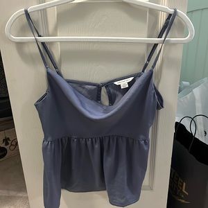 Satin Cowl Neck Tank American Eagle Size Small